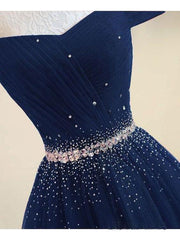 Custom Made Off Shoulder Burgundy/ Navy Blue Prom Dresses, Off Shoulder Formal Dresses, Burgundy/ Navy Blue Evening Dresses