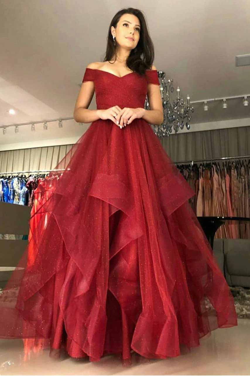 Long Prom Dresses Off The Shoulder Straps, Evening Dress, Formal Dress