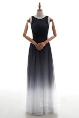 Sheath Floor Length Chiffon Lace Bridesmaid Dress Formal Dresses BD160002