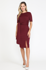 Short Sleeve Classy Knee-Length Party Dress 8524