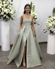 Hollywood Celebrity Style Long Strapless Satin Prom Evening Dresses