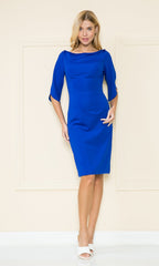 Semi-formal Short Career Dress with Sleeves 8772