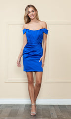 Removable Straps Short Corset Homecoming Dress 8942