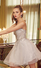 Short A-Line Butterfly Homecoming Dress 902