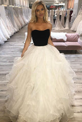 Strapless Long Prom Dresses,Formal Dresses,Dance Dress