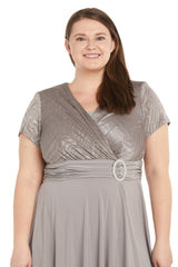 R&M Richards 9109W Short Formal Plus Size Dress