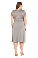R&M Richards 9109W Short Formal Plus Size Dress