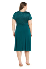 R&M Richards 9109W Short Formal Plus Size Dress