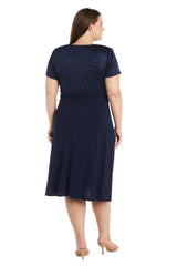 R&M Richards 9109W Short Formal Plus Size Dress