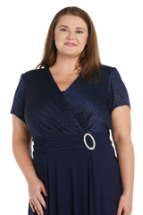 R&M Richards 9109W Short Formal Plus Size Dress