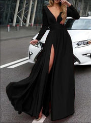 Prom Dresses with Sleeves, Evening Dress, Formal Dress, Dance Dresses, Graduation School Party Gown