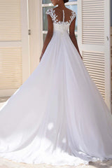 A-shaped spoon cover sleeve lace sticker beach wedding dress