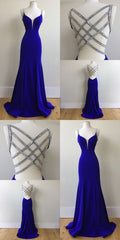 Royal Blue Prom Dress For Teens, Prom Dresses, Graduation School Party Gown