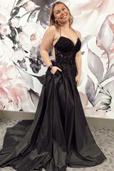 A-Line Hot Pink Formal Dresses 2024 Floral Appliques Cheap Prom Dress Lace-Up