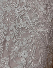 Aimishang Wedding Dress A-Line Spaghetti Straps Court Train Tulle Glitter