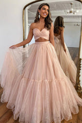A-Line Sweetheart Long Prom Dress With Detachable Sleeves TP1296