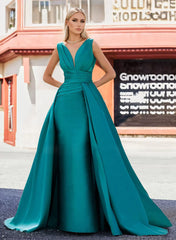 A-line/Princess V-neck sleeveless mother of the bride dresses