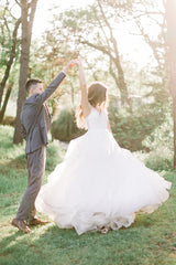 A-line Elegant Forest Best Bridal Gowns Wedding Dresses