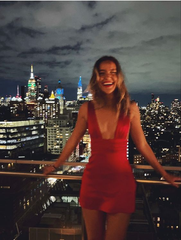 Sexy Red Deep V Bodycon Short Prom Dress Homecoming Dresses