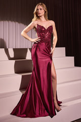 Alexis Gown - Burgundy