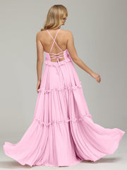 Amanda V-neck Empire Waist Prom Dress