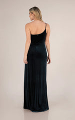 Weitese Prom Shop Dresses Sexy Stunning Bridesmaid Dress Asymmetrical Design In Sumptuous Velvet Formal Women's Dresses