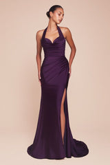 Autumn Gown - Eggplant