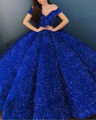Ball Gown Sequins Dress Off The Shoulder