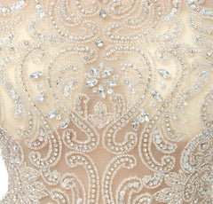 Aimishang Beading Evening Dresses Bodice Floor Length Prom Dresses