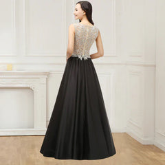 Aimishang Beading Evening Dresses Bodice Floor Length Prom Dresses