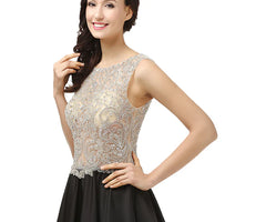 Aimishang Beading Evening Dresses Bodice Floor Length Prom Dresses