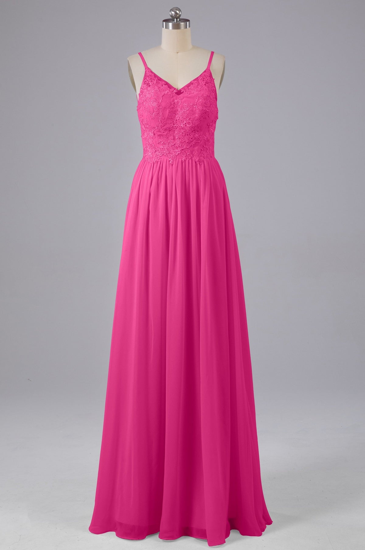 Mooie spaghetti -riemen Backless Long Bridesmeisje jurken