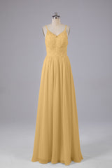 Mooie spaghetti -riemen Backless Long Bridesmeisje jurken