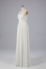 Mooie spaghetti -riemen Backless Long Bridesmeisje jurken
