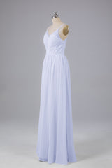 Mooie spaghetti -riemen Backless Long Bridesmeisje jurken