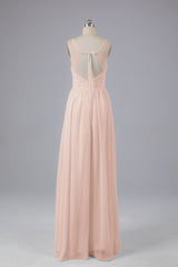 Mooie spaghetti -riemen Backless Long Bridesmeisje jurken