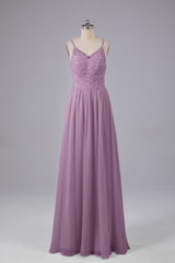 Mooie spaghetti -riemen Backless Long Bridesmeisje jurken