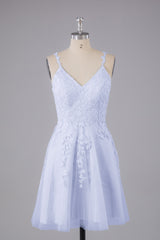 Beautiful Spaghetti Straps V Neck Bridesmaid Dresses