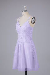 Beautiful Spaghetti Straps V Neck Bridesmaid Dresses