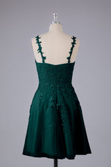 Beautiful Spaghetti Straps V Neck Bridesmaid Dresses