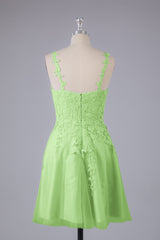 Beautiful Spaghetti Straps V Neck Bridesmaid Dresses
