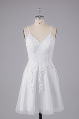 Beautiful Spaghetti Straps V Neck Bridesmaid Dresses