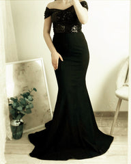 Mermaid Bridesmaid Dresses Sequins Off The Shoulder