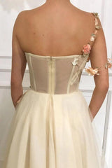 Blossom Essence Sweetheart One Shoulder Gown Prom Dress TP0828