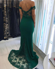 Mermaid Bridesmaid Dresses Lace Off The Shoulder