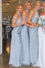 Hater Backless Long Bridesmaid Dress