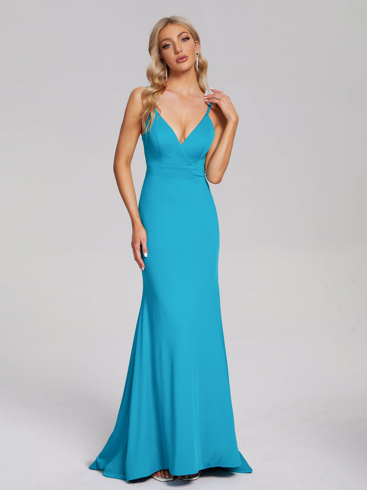 Spaghetti Straps Spandex Prom Dresses