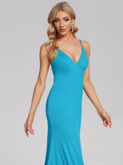 Spaghetti Straps Spandex Prom Dresses