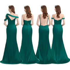 Mismatched Burnt Orange Bridesmaid Dresses Satin Cheap Wedding Guest Dress