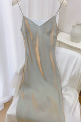 Gorgeous Mermaid Spaghetti Straps Long Prom Dresses Evening Dress HZ1024